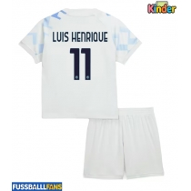 Inter Milan Luis Henrique #11 Auswärts Trikotsatz Kinder 2025-26 Kurzarm (+ Kurze Hosen)